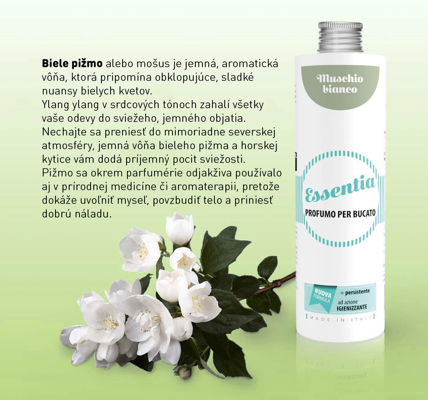 Parfum na pranie Esentia Nature Biele pižmo