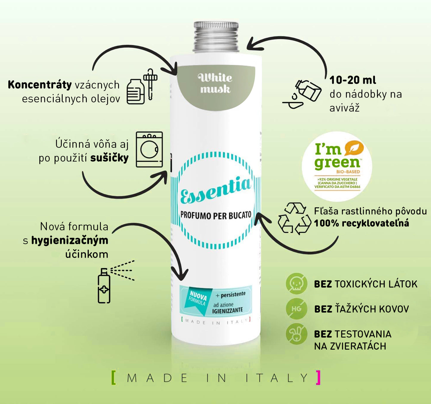 Parfum na pranie Esentia Nature Biele pižmo