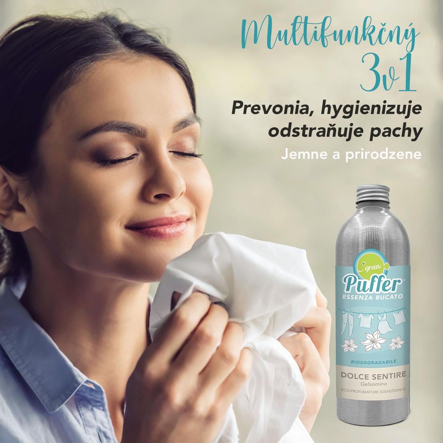 Prírodný Eko parfum do prania Jazmín 500ml