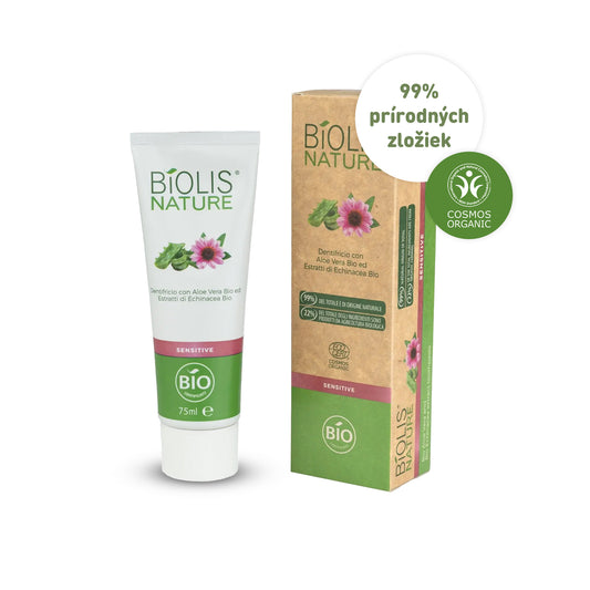 Prírodná Zubná pasta Sentitive BIO Aloe vera BIO Echinacea 75ml